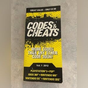 Prima Codes & Cheats Vol. 1 2012 Book